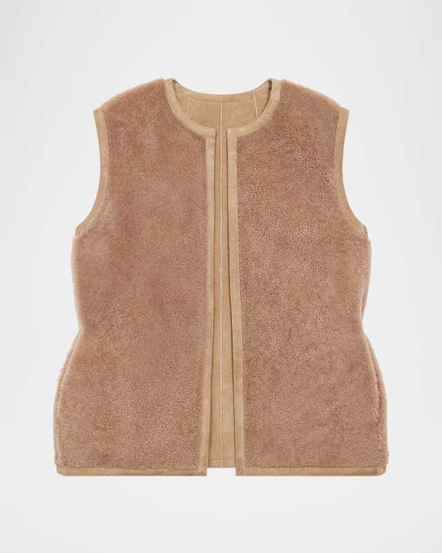 Clean Shearling Vest